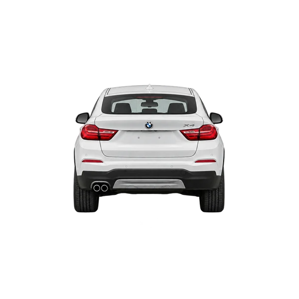 ホワイトの2018 BMW X4(リアビュー)