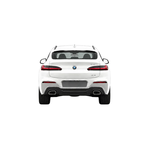 2021 BMW X4 in weiß, Ansicht: Heck