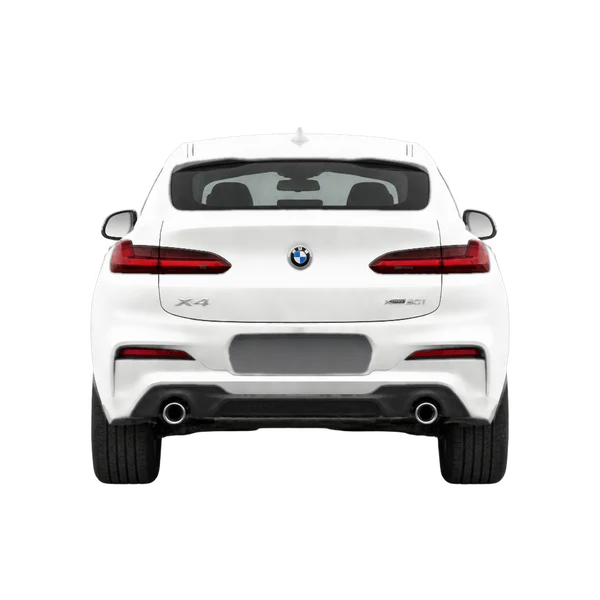 BMW X4 2023 branco, vista traseira