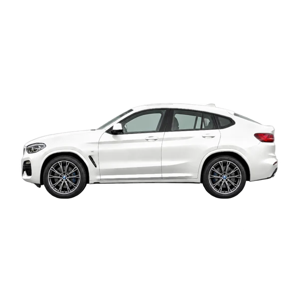 BMW X4 2023 branco, vista lateral (voltada para a esquerda)