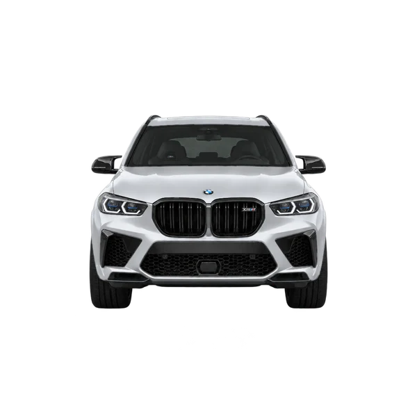 BMW X5 M Competition 2023 argent, vue avant