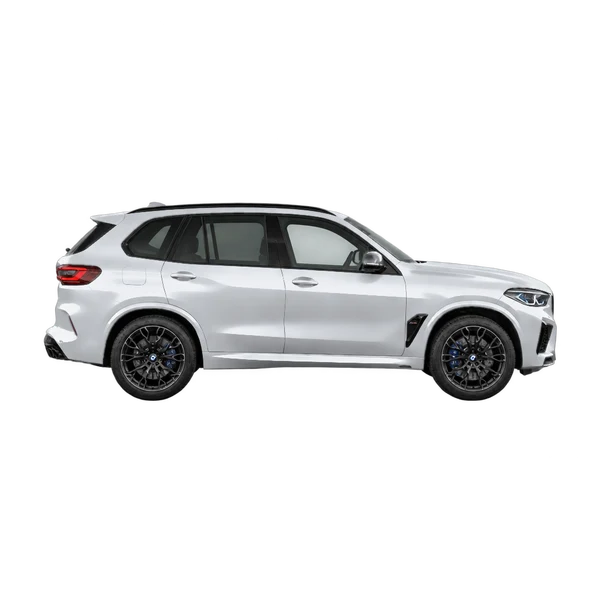 BMW X5 M Competition 2023 argent, vue profil (tourné vers la droite)