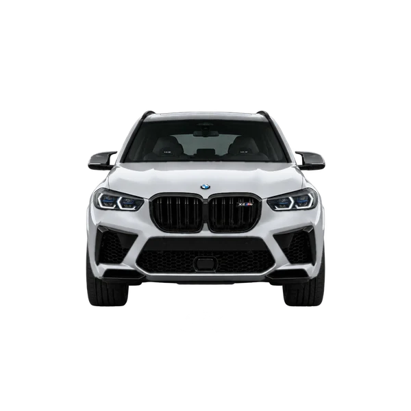 BMW X5 M Competition 2025 argent, vue avant