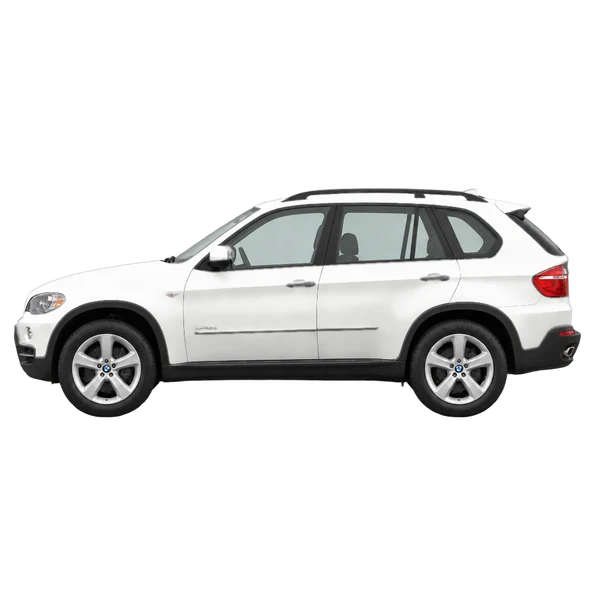 ホワイトの2010 BMW X5（側面（左向き）ビュー）