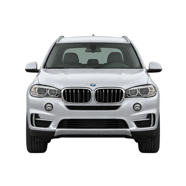 シルバーの2014 BMW X5(正面ビュー)