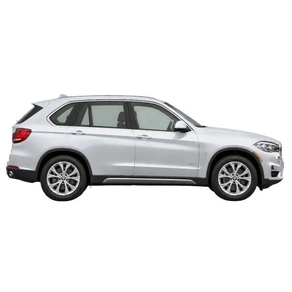 2016 BMW X5 in Silber, Ansicht: Seite (nach rechts gewandt)
