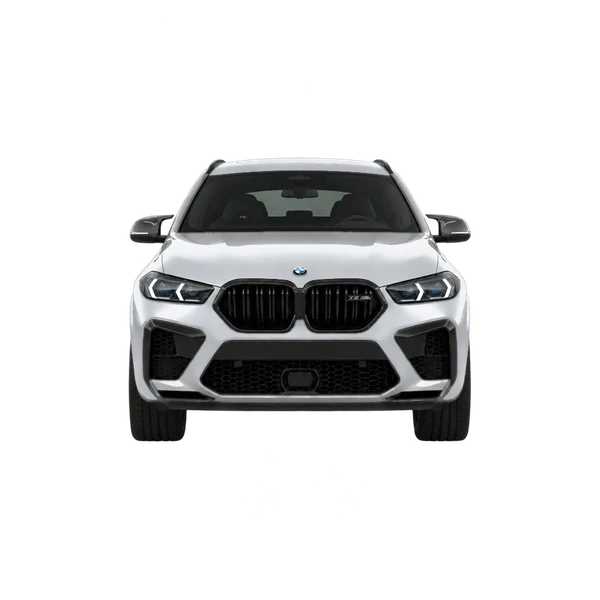 BMW X6 M Competition 2024 argent, vue avant
