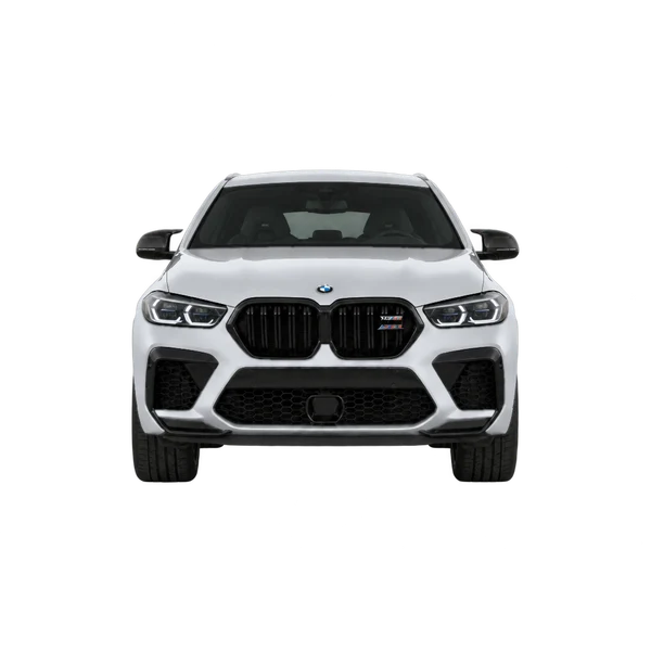 BMW X6 M Competition 2026 argent, vue avant