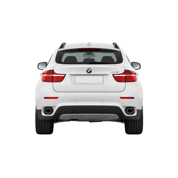 BMW X6 2008 blanc, vue arrière