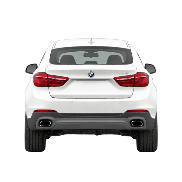 BMW X6 2019 blanc, vue arrière