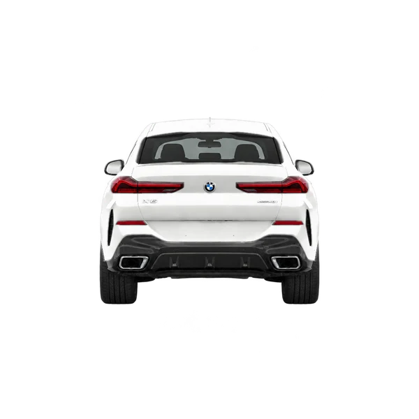 BMW X6 2020 blanc, vue arrière