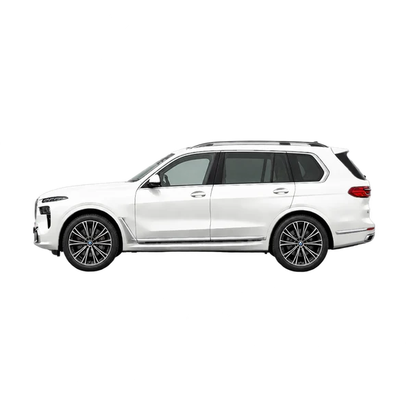 ホワイトの2025 BMW X7(側面(左向き)ビュー)