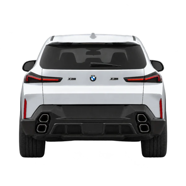 2025 BMW XM in Silber, Ansicht: Heck