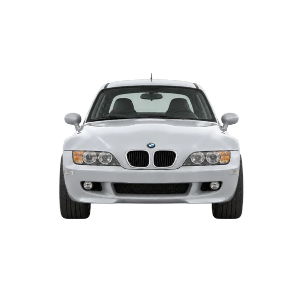BMW Z3 Coupe 2002 باللون فضي، منظر أمامي