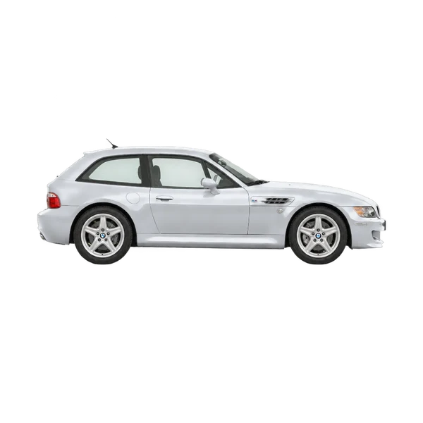 BMW Z3 Coupe 2002 باللون فضي، منظر منظر جانبي (باتجاه اليمين)