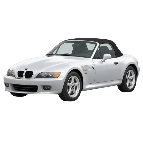 BMW Z3 1996 argent, vue trois-quarts avant (orienté vers la gauche)