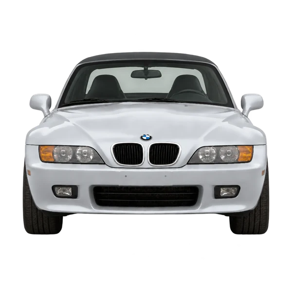 BMW Z3 1997 باللون فضي، منظر أمامي