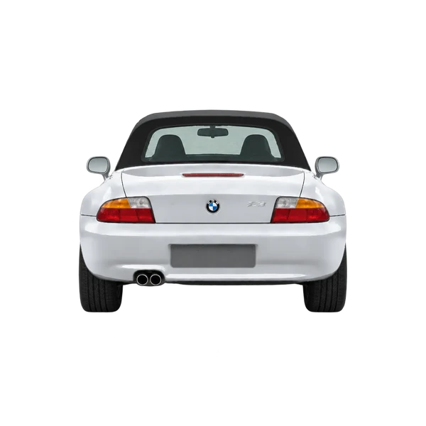 シルバーの1998 BMW Z3（リアビュー）