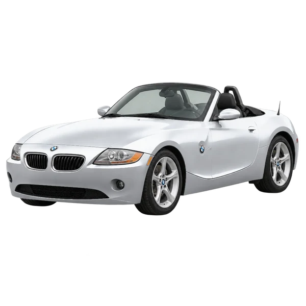 BMW Z4 2003 — Front three-quarter (facing left), silver