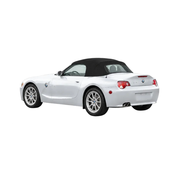 BMW Z4 2008 prata, vista três quartos traseira (voltada para a esquerda)