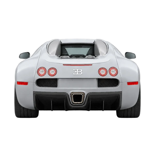 2010 Bugatti Veyron in Silber, Ansicht: Heck