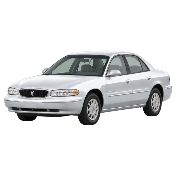 1998 Buick Century in Silber, Ansicht: Dreiviertelansicht vorne (nach links gerichtet)