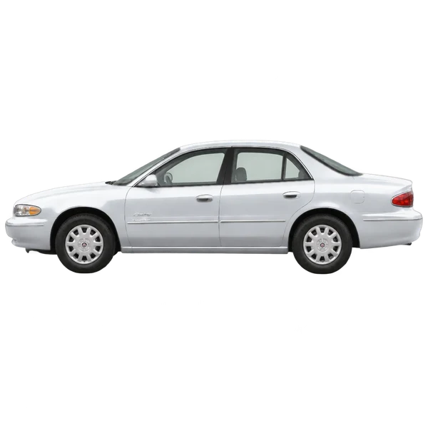 シルバーの1999 Buick Century（側面（左向き）ビュー）