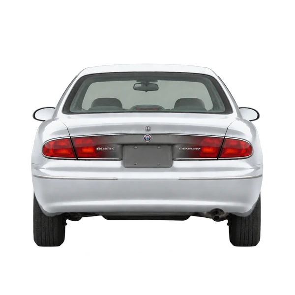 Buick Century 2002 باللون فضي، منظر من الخلف
