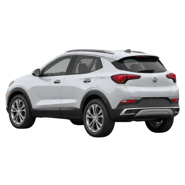 Buick Encore GX 2021 باللون فضي، منظر ثلاثة أرباع خلفي (باتجاه اليسار)