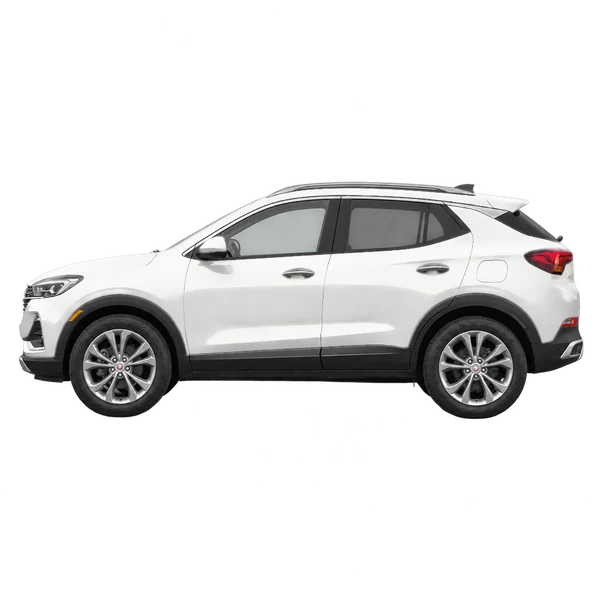 Buick Encore GX 2022 branco, vista lateral (voltada para a esquerda)