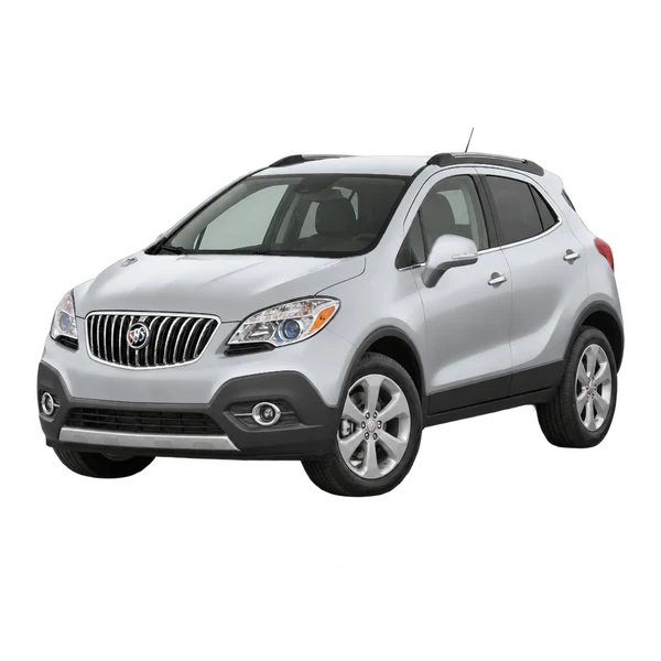 シルバーの2013 Buick Encore(フロントスリークォーター(左向き)ビュー)