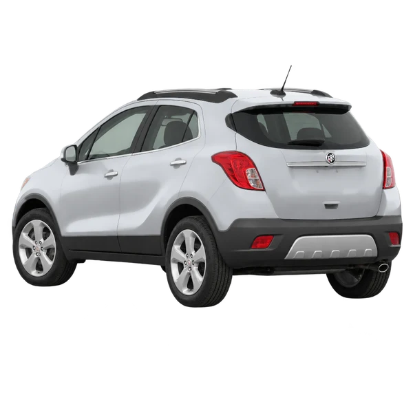 2016 Buick Encore in Silber, Ansicht: Dreiviertelansicht von hinten (nach links gerichtet)