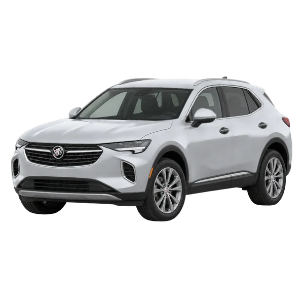 2021 Buick Envision in Silber, Ansicht: Dreiviertelansicht vorne (nach links gerichtet)