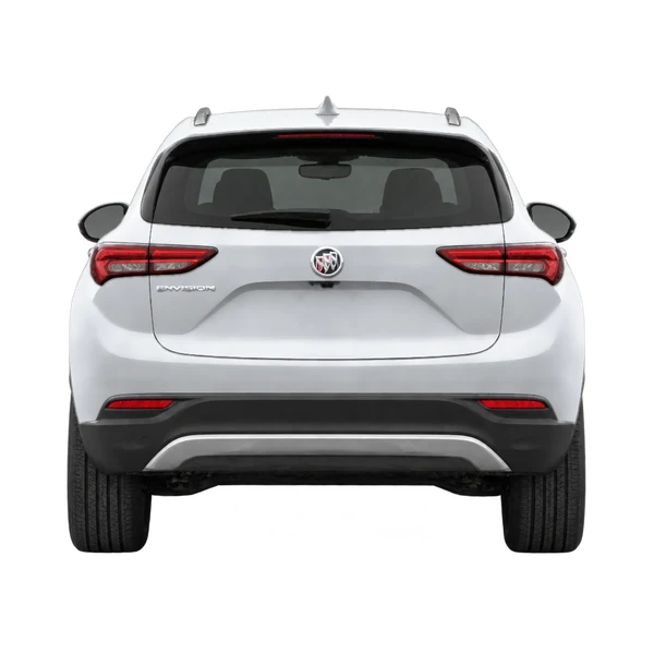 Buick Envision 2021 prata, vista traseira