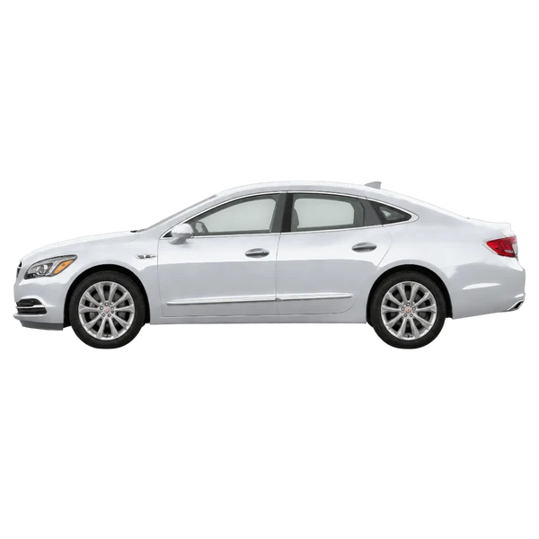 Buick LaCrosse 2017 en plateado, vista lateral (mirando a la izquierda)