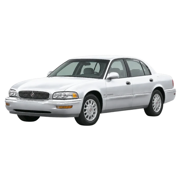 Buick Park Avenue 2001 argent, vue trois-quarts avant (orienté vers la gauche)