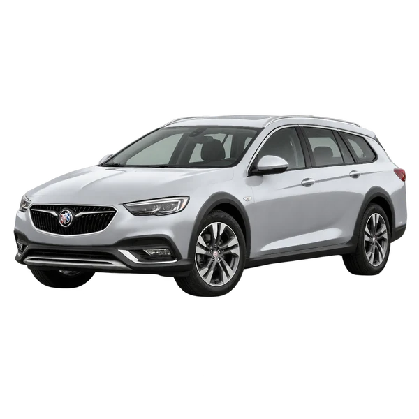 2018 Buick Regal TourX in Silber, Ansicht: Dreiviertelansicht vorne (nach links gerichtet)