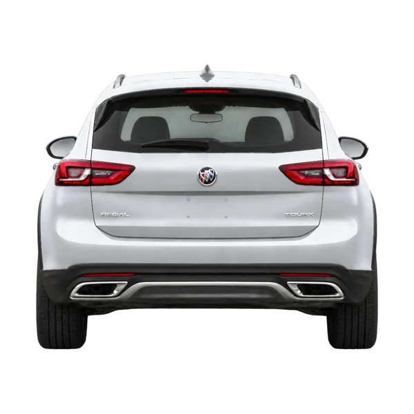 Buick Regal TourX 2018 باللون فضي، منظر من الخلف