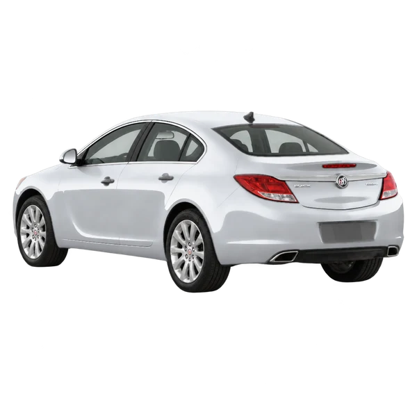 2011 Buick Regal in Silber, Ansicht: Dreiviertelansicht von hinten (nach links gerichtet)