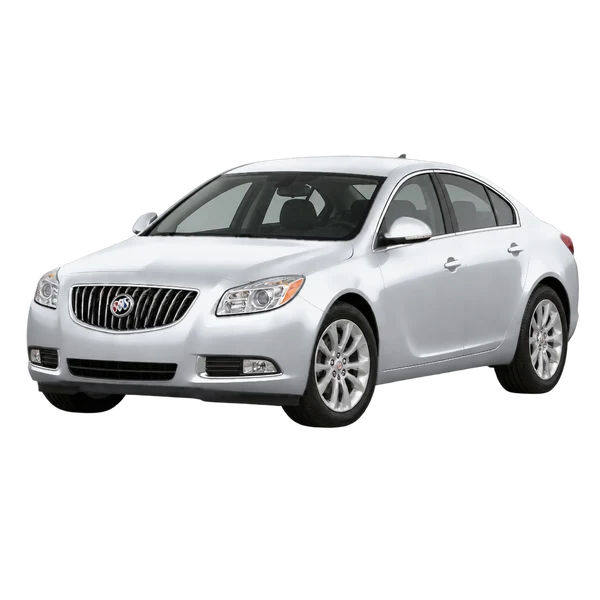 シルバーの2013 Buick Regal(フロントスリークォーター(左向き)ビュー)