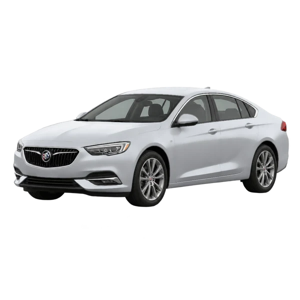 2018 Buick Regal in Silber, Ansicht: Dreiviertelansicht vorne (nach links gerichtet)
