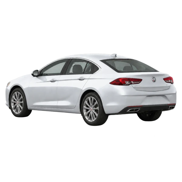 Buick Regal 2019 en plateado, vista tres cuartos trasero (mirando a la izquierda)
