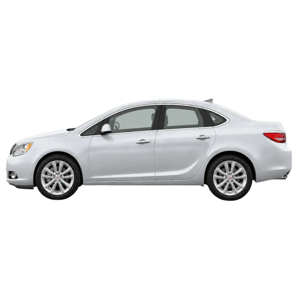 Buick Verano 2015 en plateado, vista lateral (mirando a la izquierda)