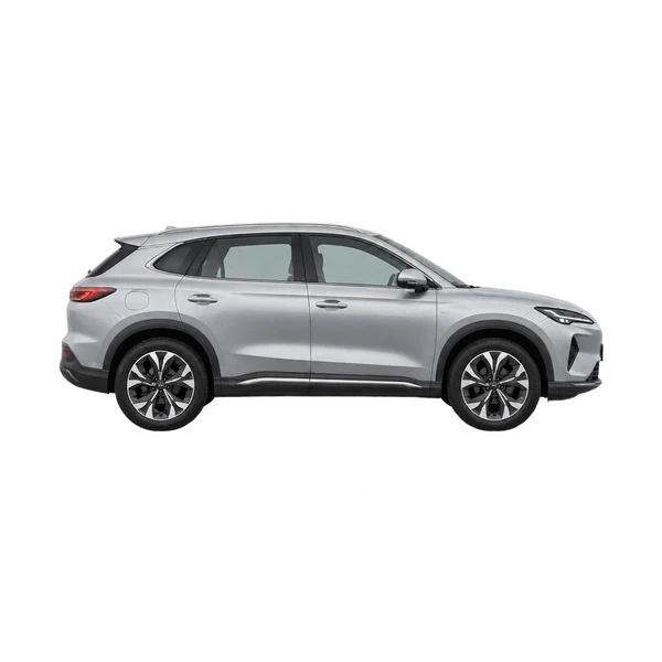 BYD 8Y 2027 argent, vue profil (tourné vers la droite)