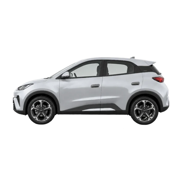 BYD Atto 1 2026 prata, vista lateral (voltada para a esquerda)