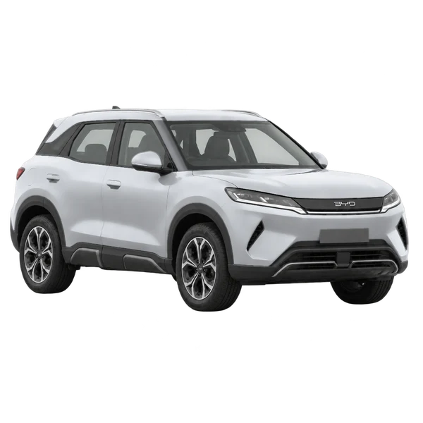 2026 BYD Atto 2 in Silber, Ansicht: Dreiviertelansicht vorne (nach rechts)