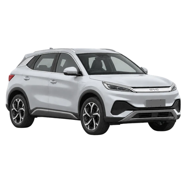 2022 BYD Atto 3 in Silber, Ansicht: Dreiviertelansicht vorne (nach rechts)