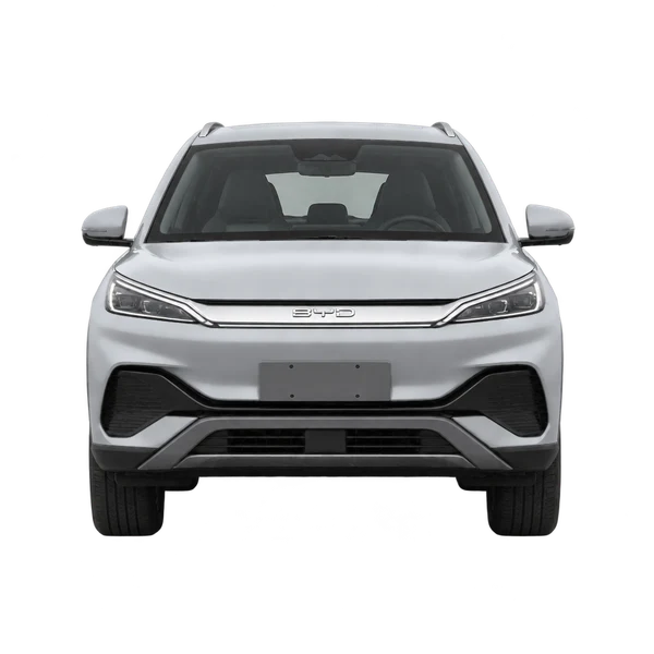 BYD Atto 3 2025 باللون فضي، منظر أمامي