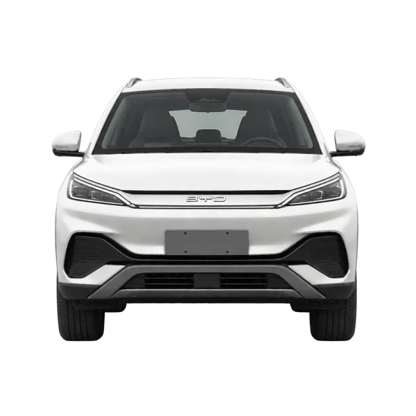 BYD Atto 3 2025 باللون أبيض، منظر أمامي