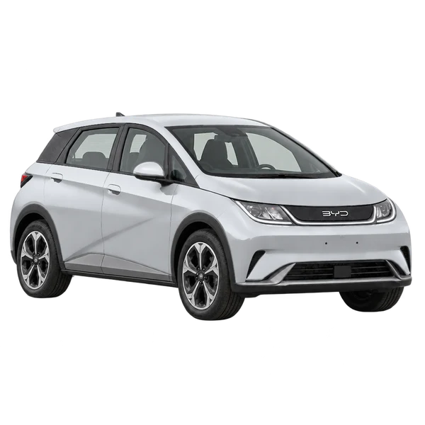 シルバーの2023 BYD Dolphin（フロントスリークォーター（右向き）ビュー）